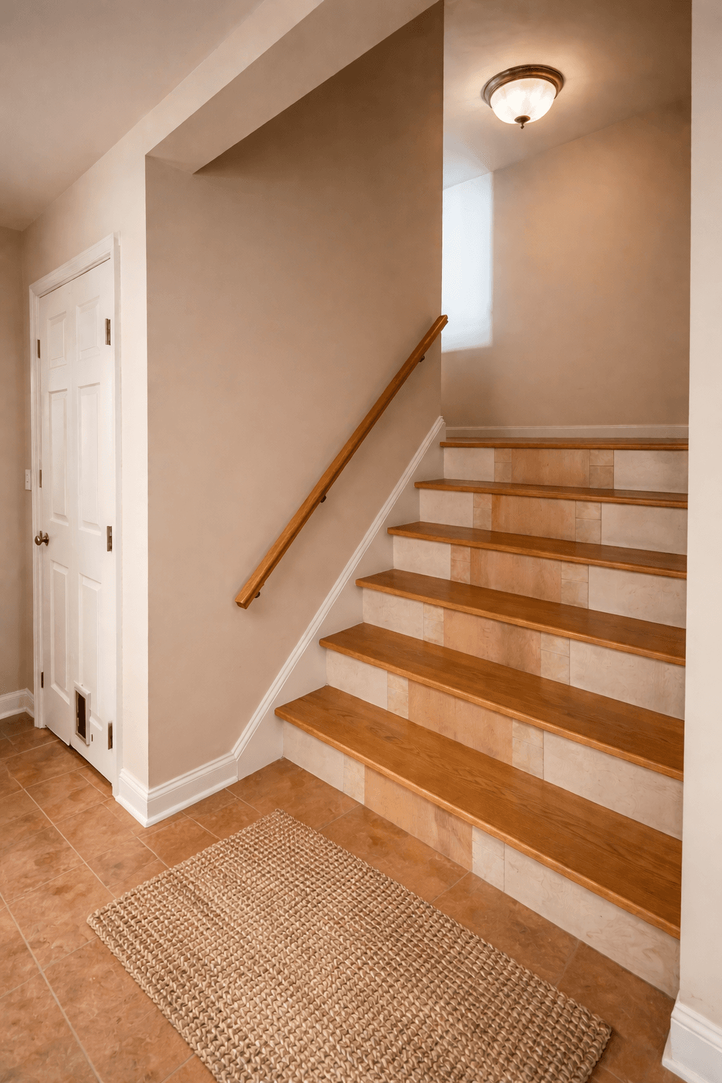 Log cabin staircase